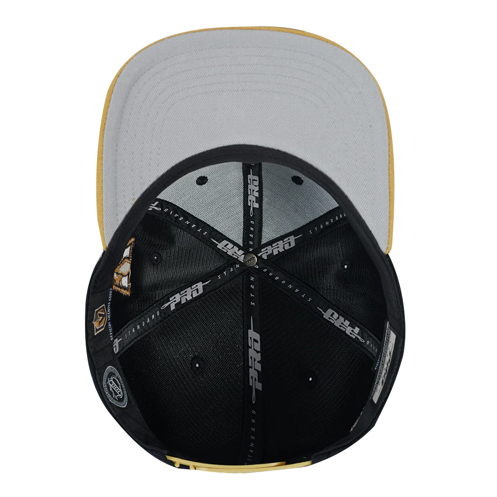 NHL VEGAS GOLDEN KNIGHTS WORDMARK 2 TONE SNAPBACK (GOLD/BLACK) - Image 6