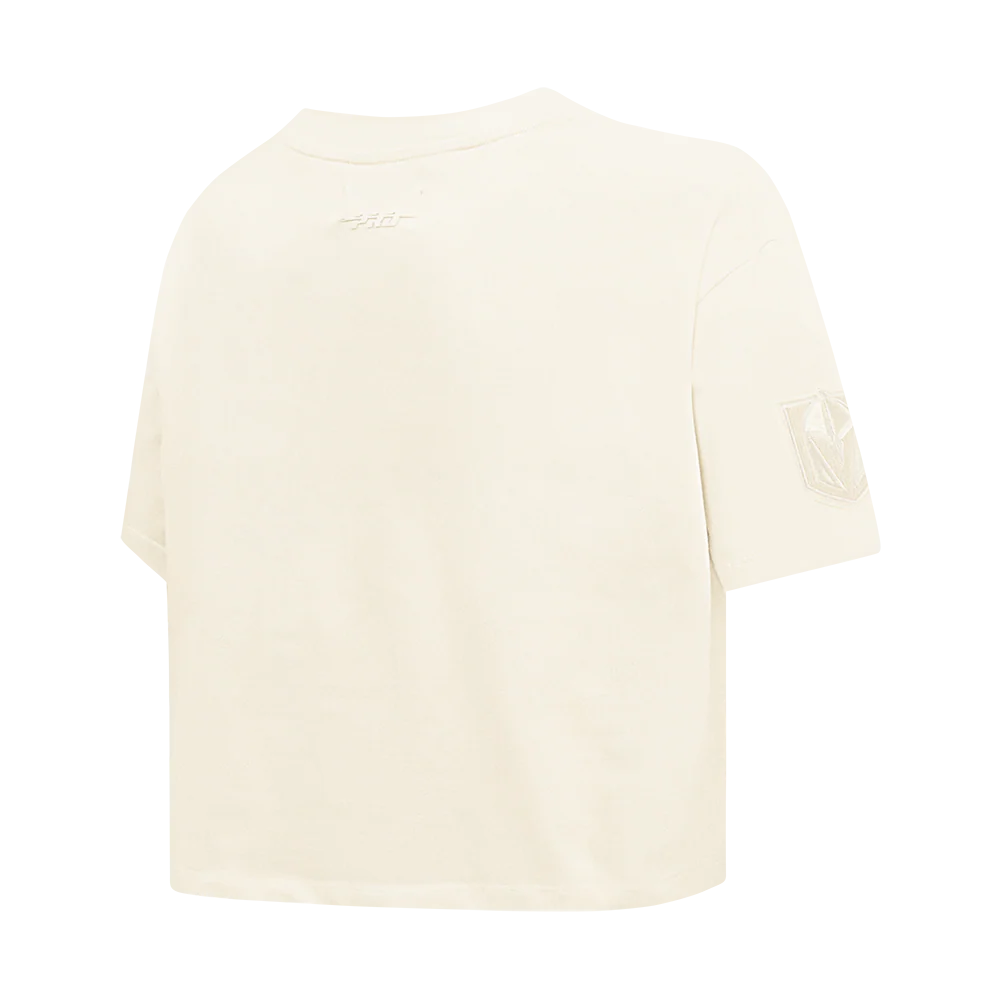 NHL VEGAS GOLDEN KNIGHTS NEUTRAL WOMEN'S BOXY TEE (EGGSHELL) - Image 6