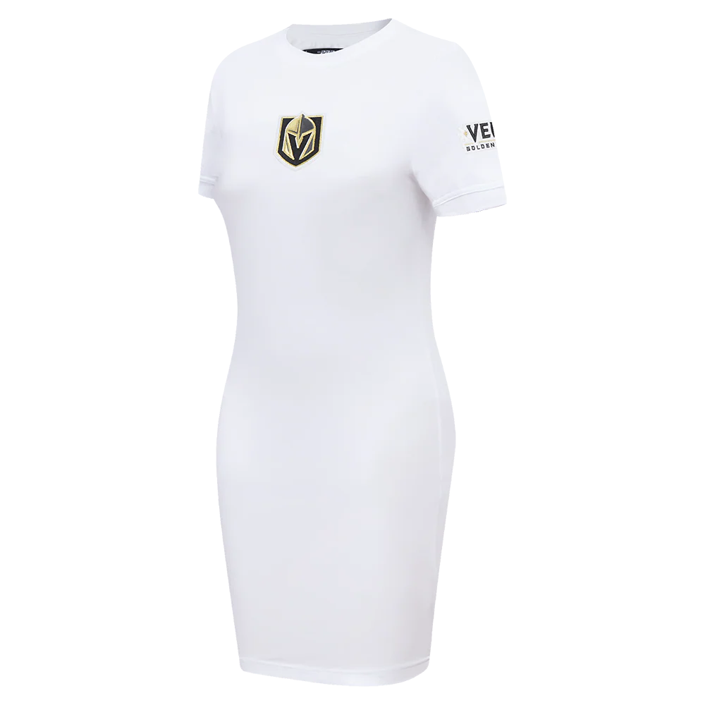 NHL VEGAS GOLDEN KNIGHTS CLASSIC WOMEN'S BODYCON DRESS (WHITE) - Image 2