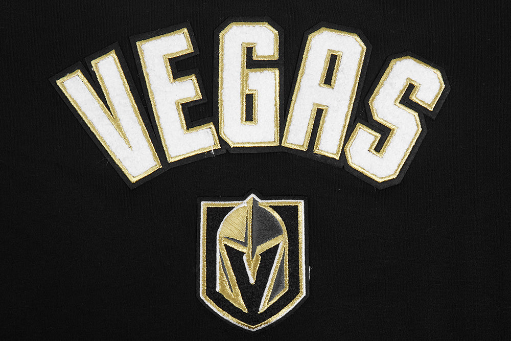 NHL VEGAS GOLDEN KNIGHTS CLASSIC WOMEN'S FLEECE CREWNECK (BLACK) - Image 7