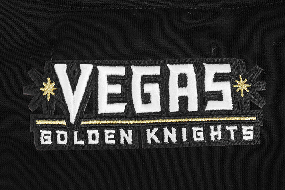 NHL VEGAS GOLDEN KNIGHTS CLASSIC WOMEN'S FLEECE CREWNECK (BLACK) - Image 9