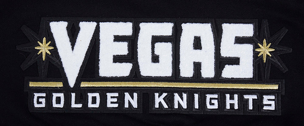 NHL VEGAS GOLDEN KNIGHTS CLASSIC WOMEN'S FLEECE CROPPED PULLOVER HOODIE (BLACK) - Image 8
