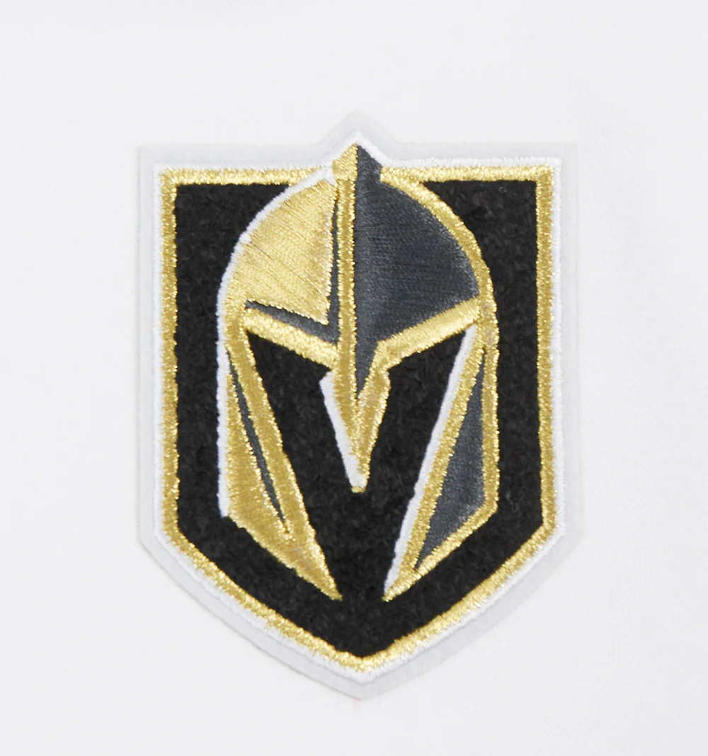 NHL VEGAS GOLDEN KNIGHTS CLASSIC WOMEN'S FLEECE CROPPED PULLOVER HOODIE (WHITE) - Image 7