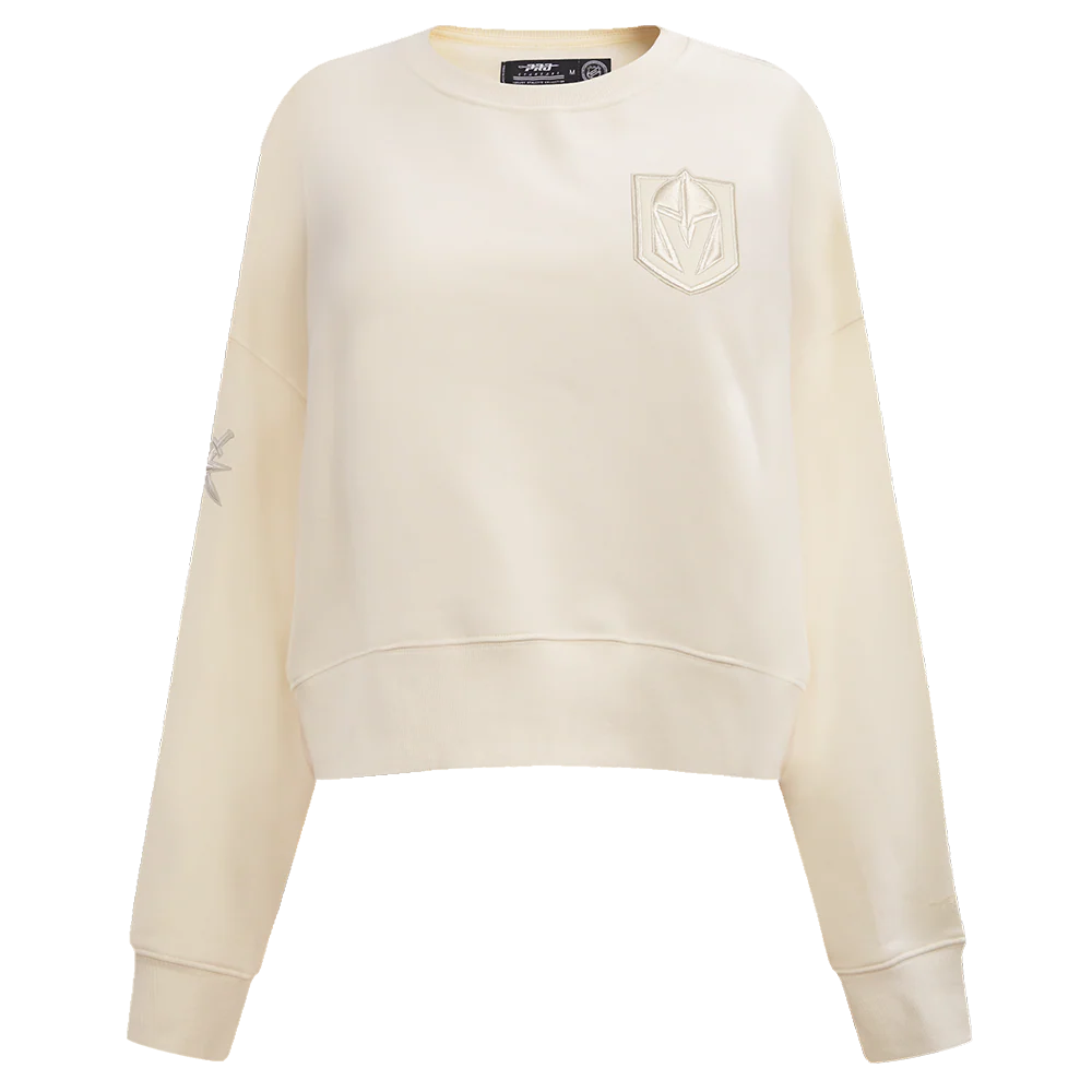 NHL VEGAS GOLDEN KNIGHTS NEUTRAL WOMEN'S CREWNECK (EGGSHELL) - Image 3