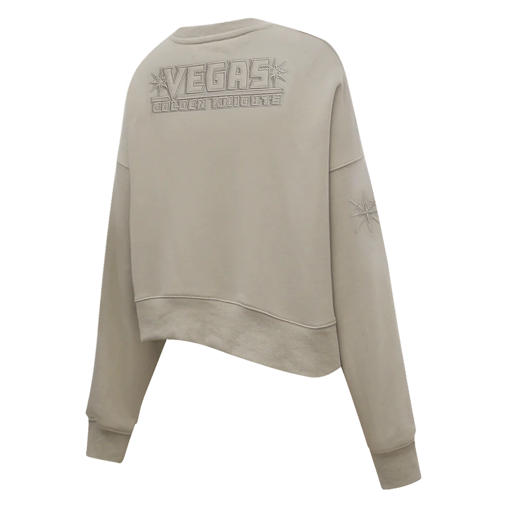 NHL VEGAS GOLDEN KNIGHTS NEUTRAL WOMEN'S CREWNECK (TAUPE) - Image 4