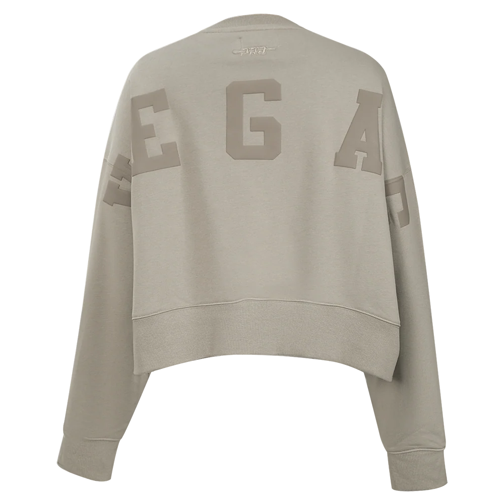 NHL VEGAS GOLDEN KNIGHTS WINGSPAN WOMEN'S FLC CREWNECK (TAUPE) - Image 5
