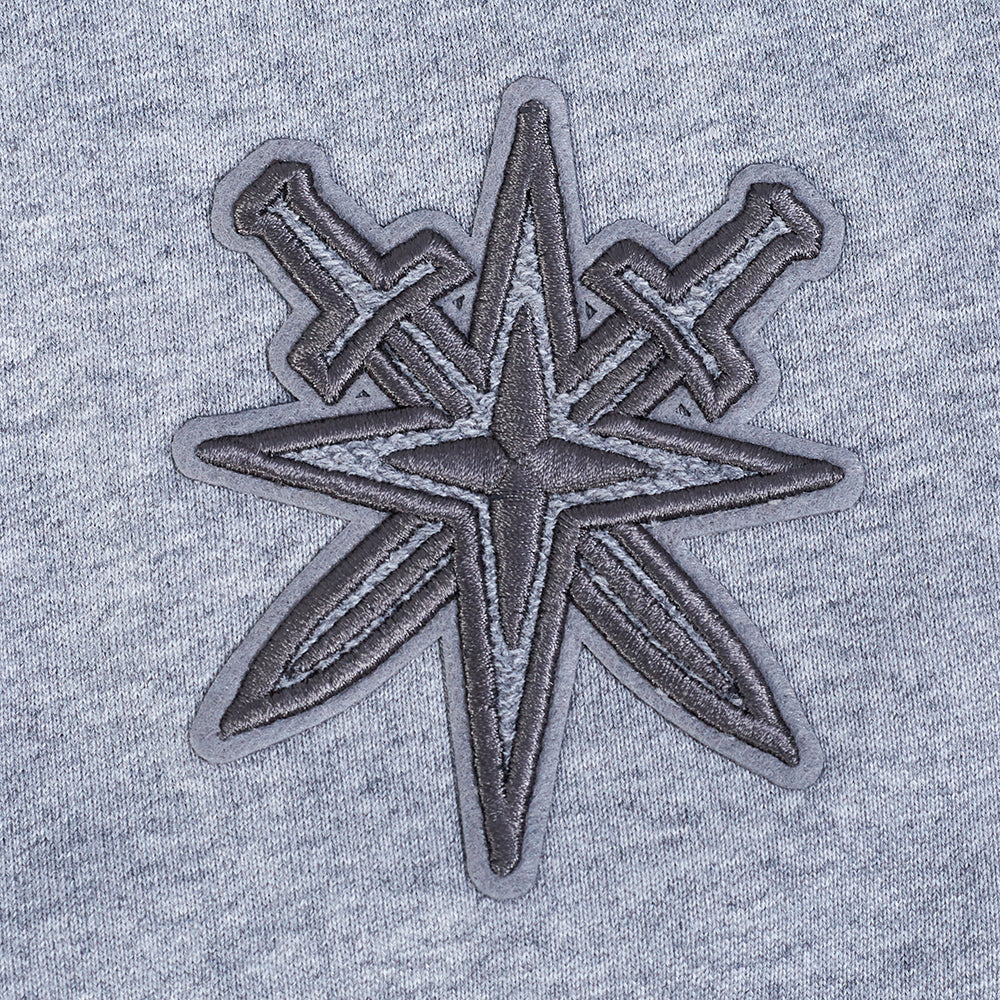 NHL VEGAS GOLDEN KNIGHTS REVERSE FRENCH TERRY WOMEN'S FLC CREWNECK (DARK HEATHER GRAY) - Image 7