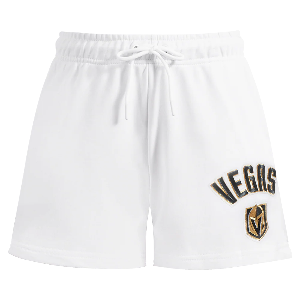NHL VEGAS GOLDEN KNIGHTS CLASSIC WOMEN'S FLEECE SHORT (WHITE) - Image 2