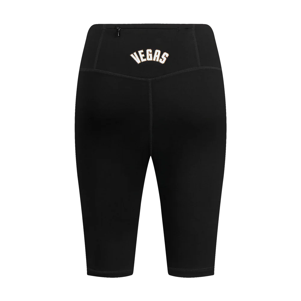NHL VEGAS GOLDEN KNIGHTS CLASSIC WOMEN'S COTTON BIKE SHORT (BLACK) - Image 3