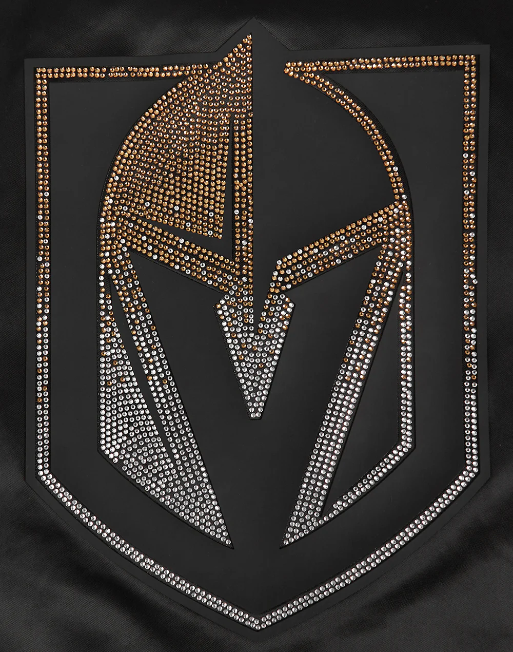 NHL VEGAS GOLDEN KNIGHTS JEWELS WOMEN'S SATIN JACKET (BLACK) - Image 6