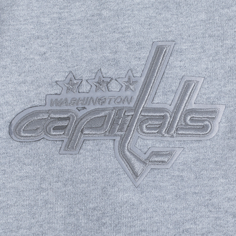 NHL WASHINGTON CAPITALS NEUTRAL MEN'S DROP SHOULDER PULLOVER HOODIE (DARK HEATHER GRAY) - Image 7