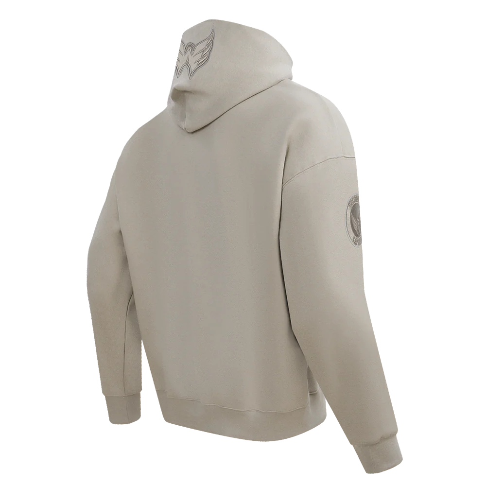 NHL WASHINGTON CAPITALS NEUTRAL MEN'S DROP SHOULDER PULLOVER HOODIE (TAUPE) - Image 4