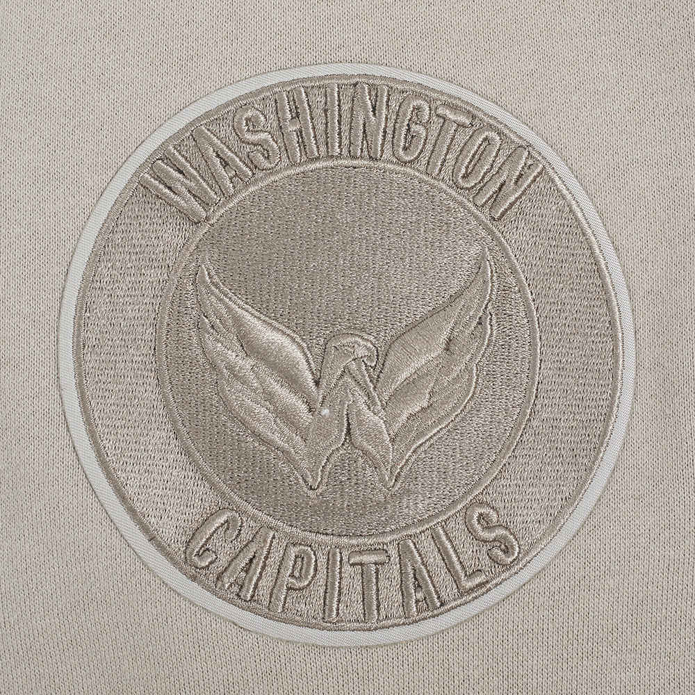 NHL WASHINGTON CAPITALS NEUTRAL MEN'S DROP SHOULDER PULLOVER HOODIE (TAUPE) - Image 5