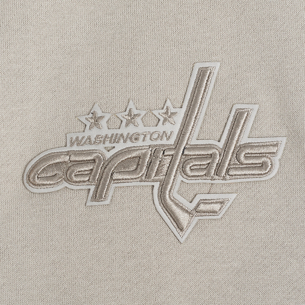 NHL WASHINGTON CAPITALS NEUTRAL MEN'S DROP SHOULDER PULLOVER HOODIE (TAUPE) - Image 7