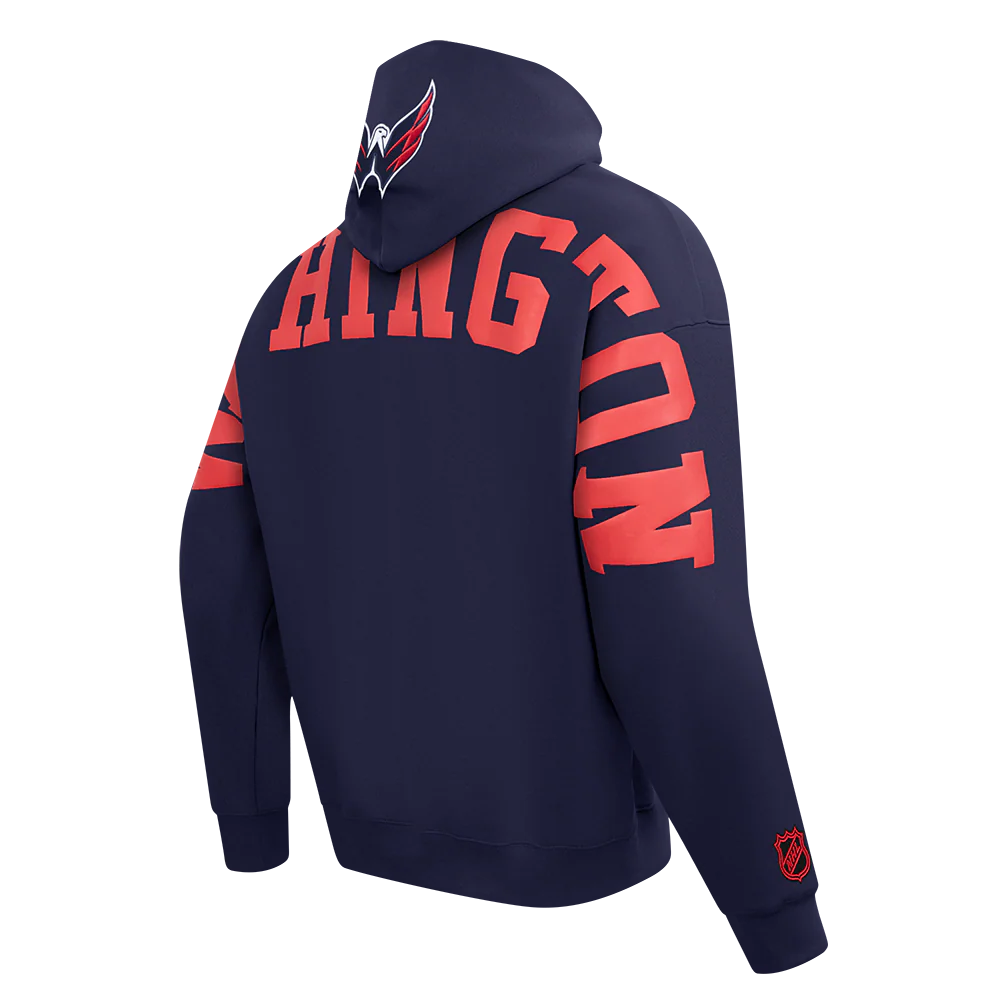 NHL WASHINGTON CAPITALS WINGSPAN MEN'S DROP SHOULDER FLC PO HOODIE (MIDNIGHT NAVY) - Image 6