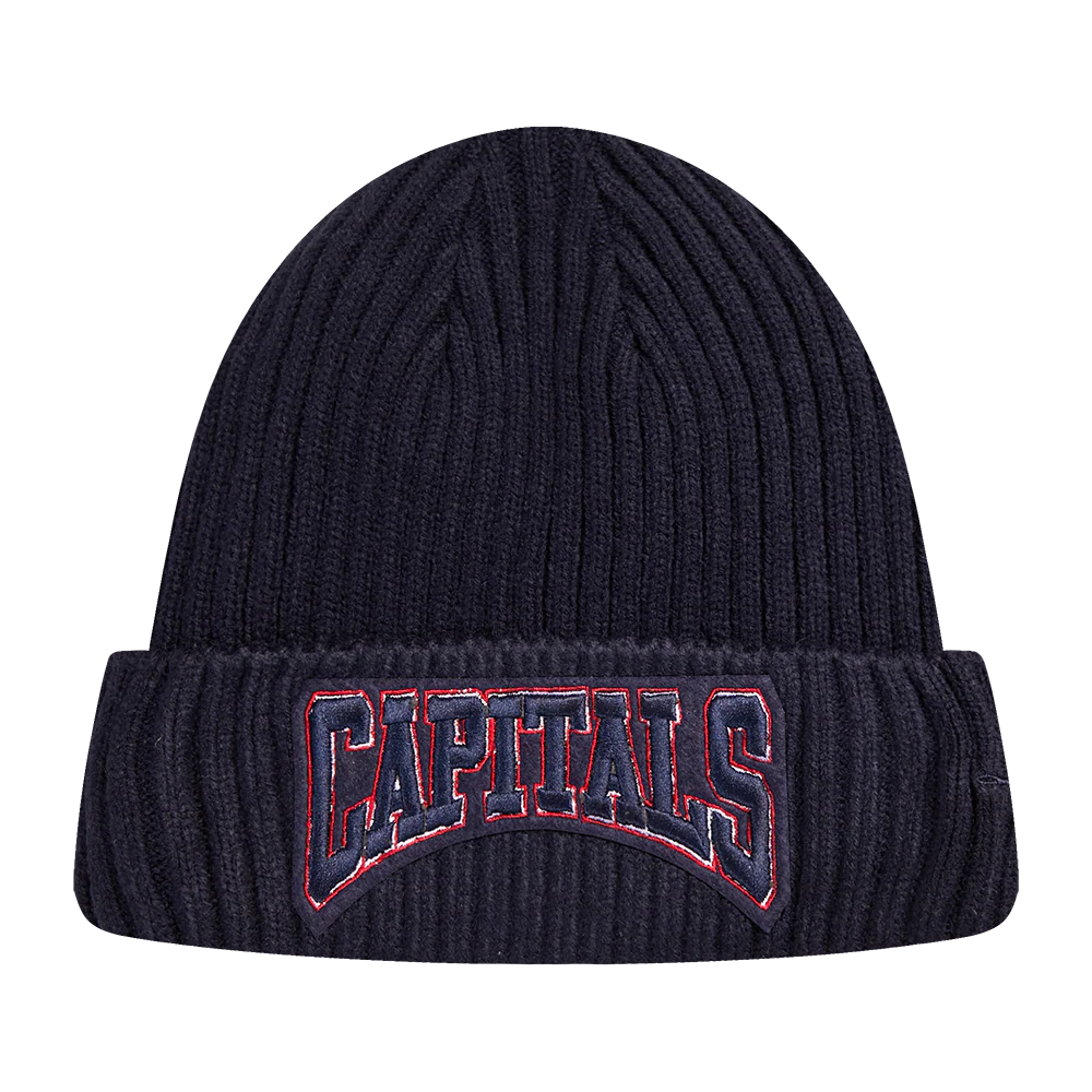 NHL WASHINGTON CAPITALS CREST EMBLEM BEANIE (MIDNIGHT NAVY)