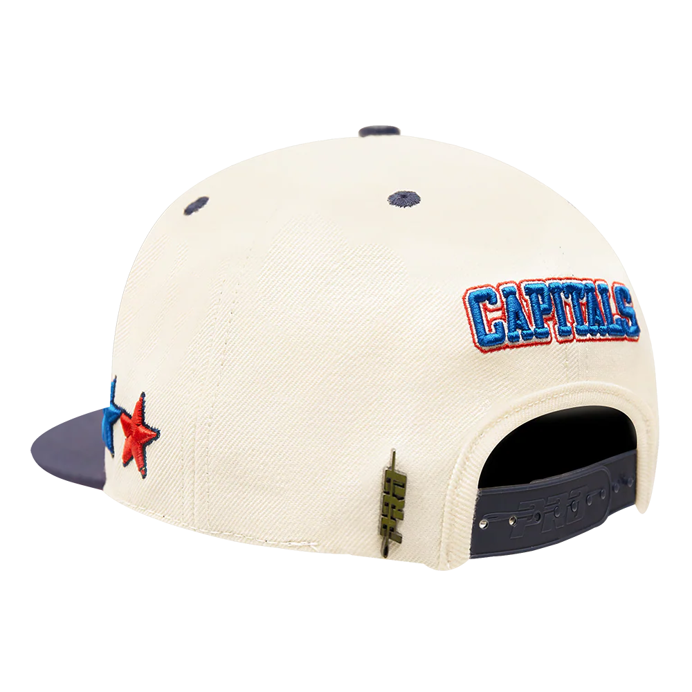NHL WASHINGTON CAPITALS RETRO CLASSIC UNISEX PRIMARY LOGO WOOL SNAPBACK (EGGSHELL) - Image 4