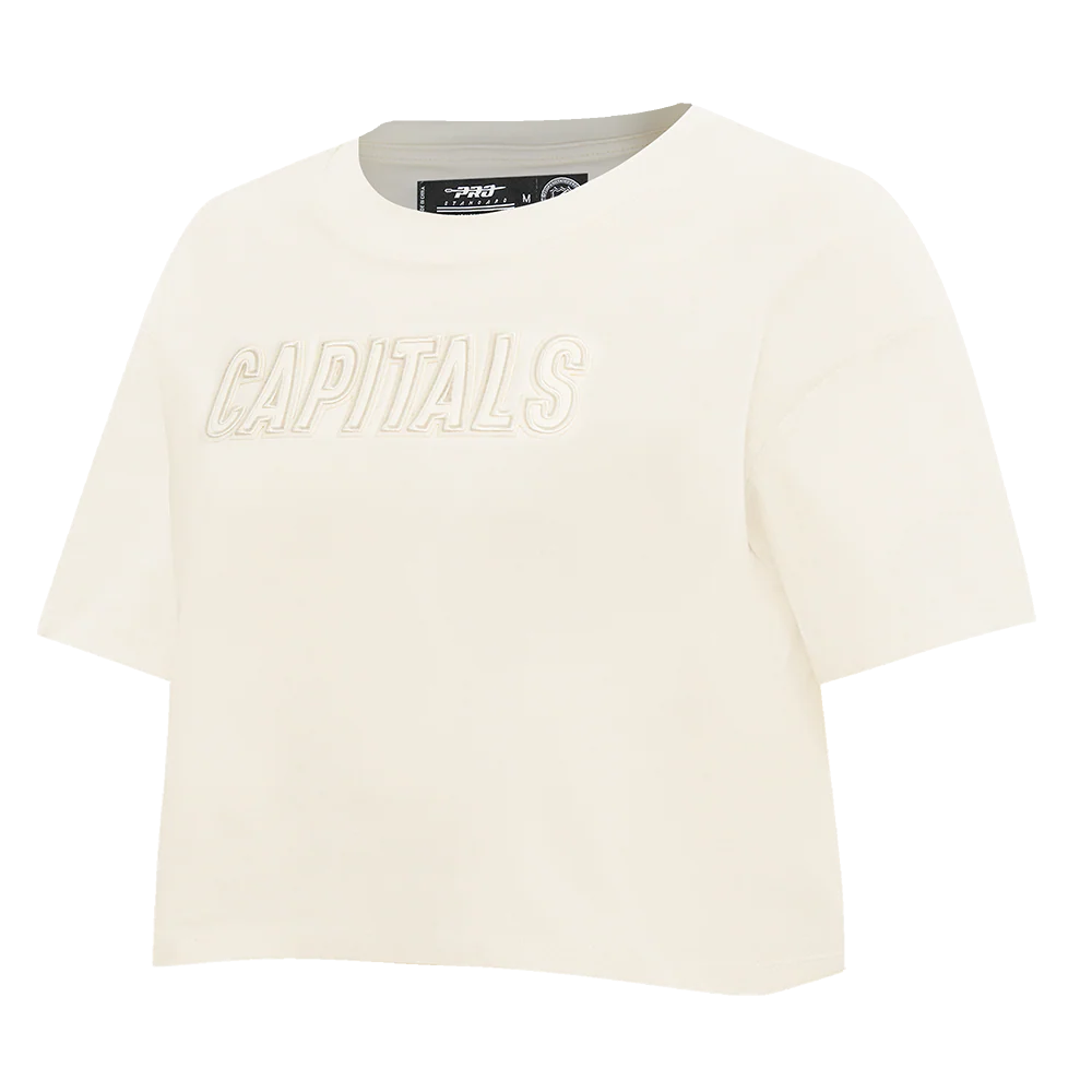 NHL WASHINGTON CAPITALS NEUTRAL WOMEN'S BOXY TEE (EGGSHELL) - Image 2
