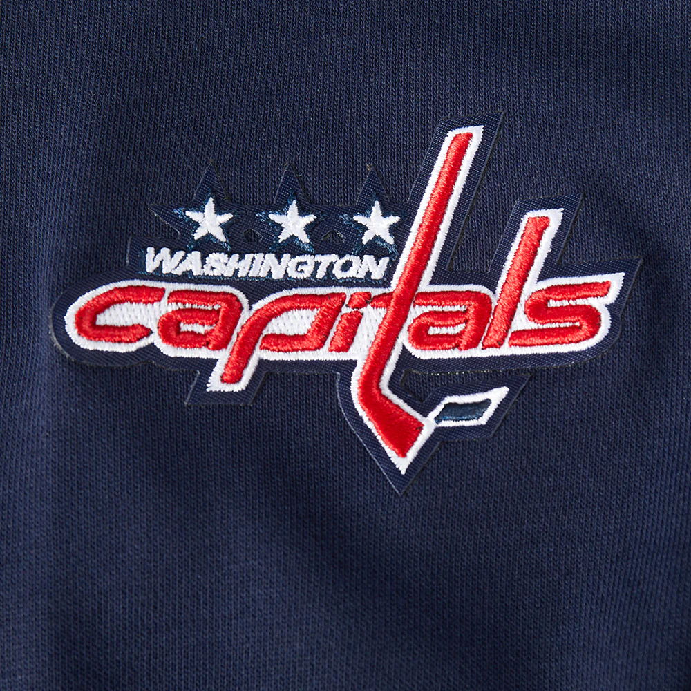 NHL WASHINGTON CAPITALS CLASSIC WOMEN'S FLC CROPPED PO HOODIE (MIDNIGHT NAVY) - Image 7