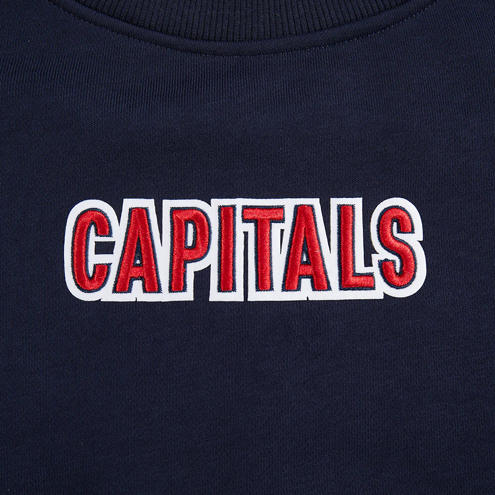 NHL WASHINGTON CAPITALS WINGSPAN WOMEN'S FLC CREWNECK (MIDNIGHT NAVY) - Image 8