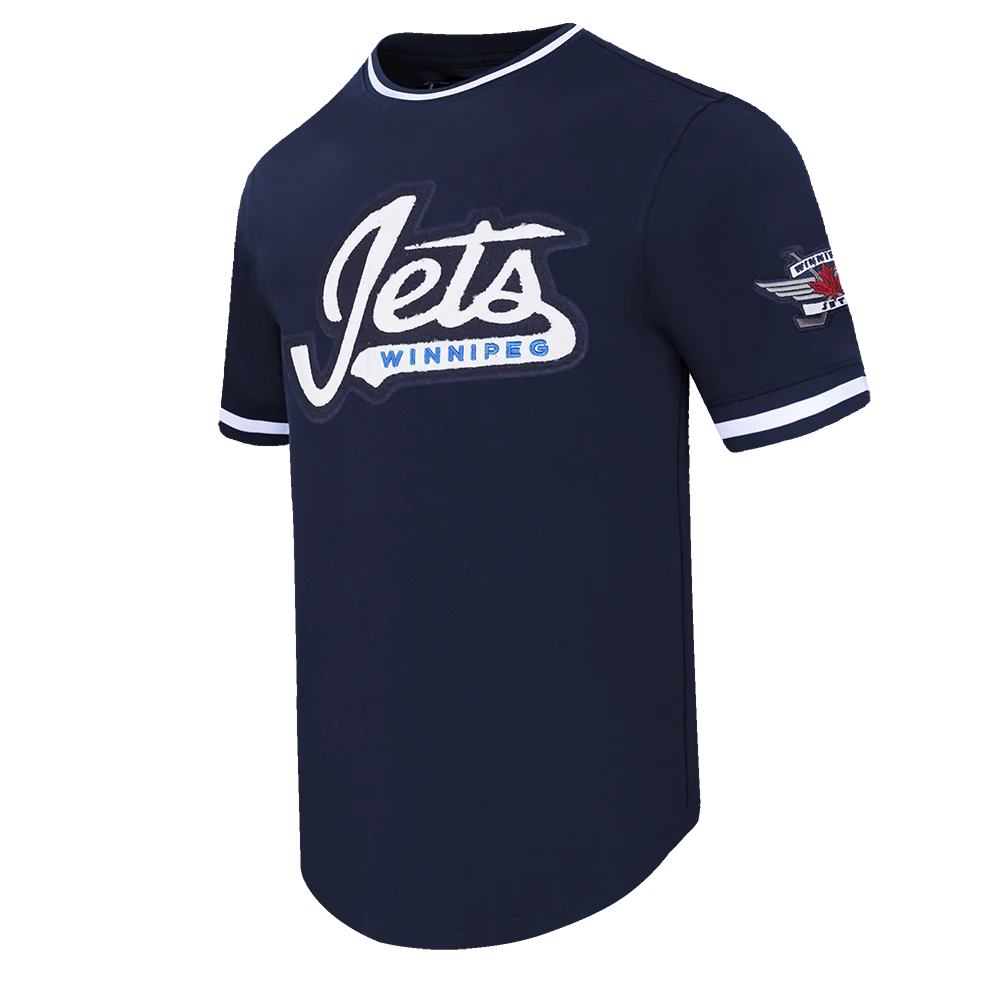 NHL WINNIPEG JETS CLASSIC CHENILLE MEN'S DK TEE (MIDNIGHT NAVY) - Image 3