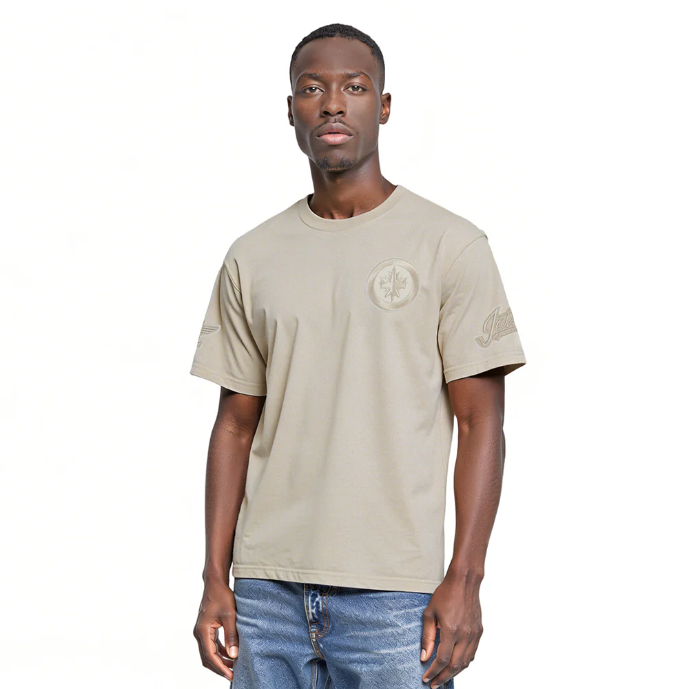NHL WINNIPEG JETS NEUTRAL MEN'S CJ DROP SHOULDER TEE (TAUPE)