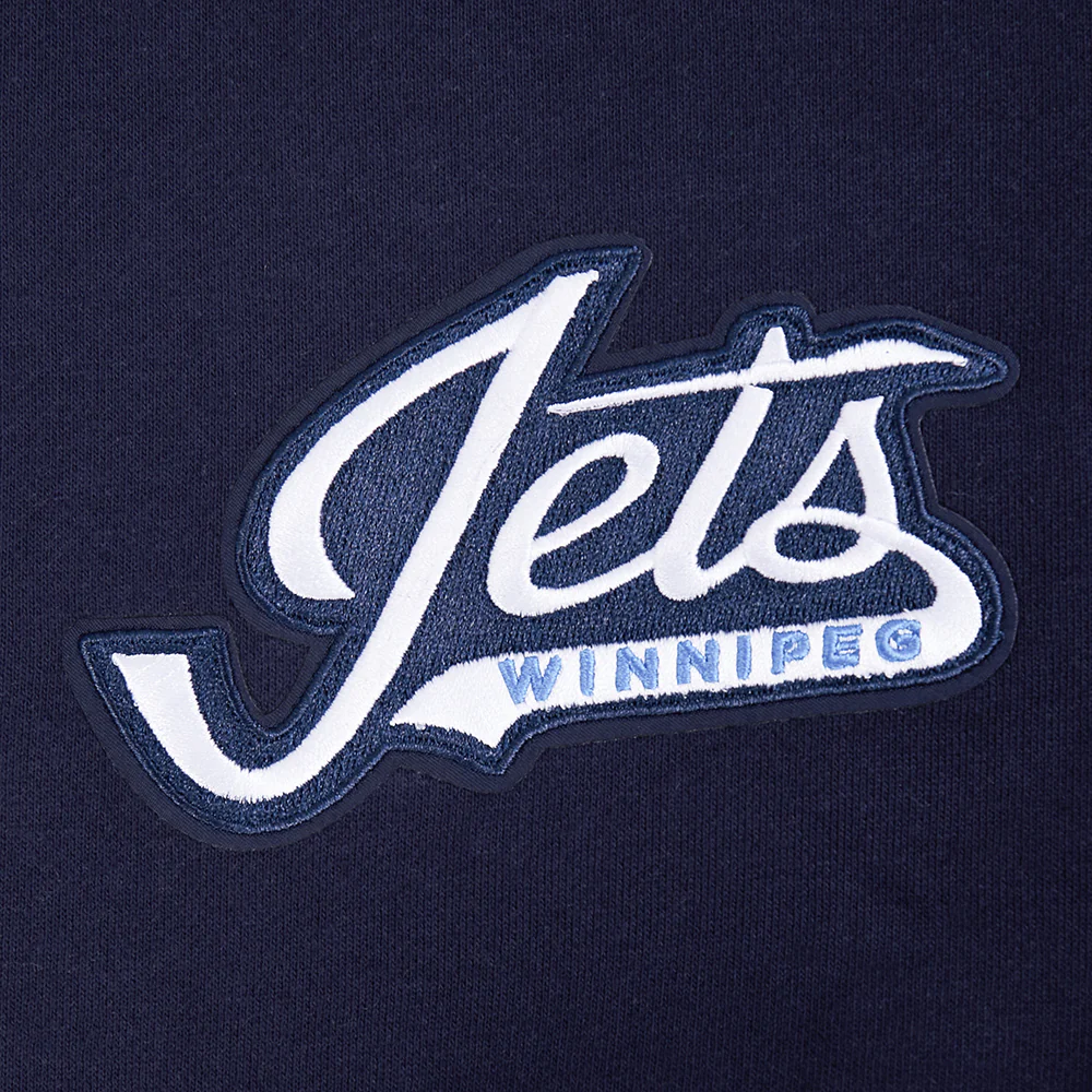 NHL WINNIPEG JETS WINGSPAN MEN'S DROP SHOULDER FLC CREWNECK (MIDNIGHT NAVY) - Image 12
