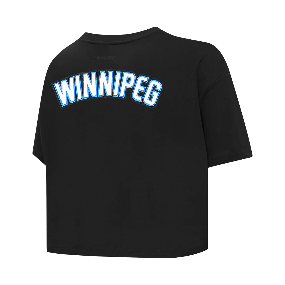 NHL WINNIPEG JETS CLASSIC WOMEN'S SJ BOXY TEE (BLACK) - Image 4