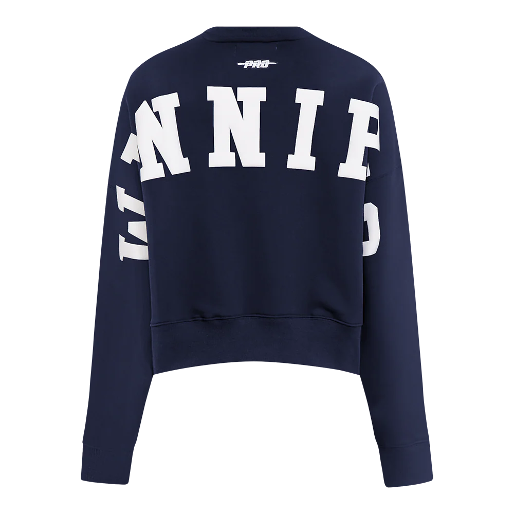 NHL WINNIPEG JETS WINGSPAN WOMEN'S FLC CREWNECK (MIDNIGHT NAVY) - Image 6