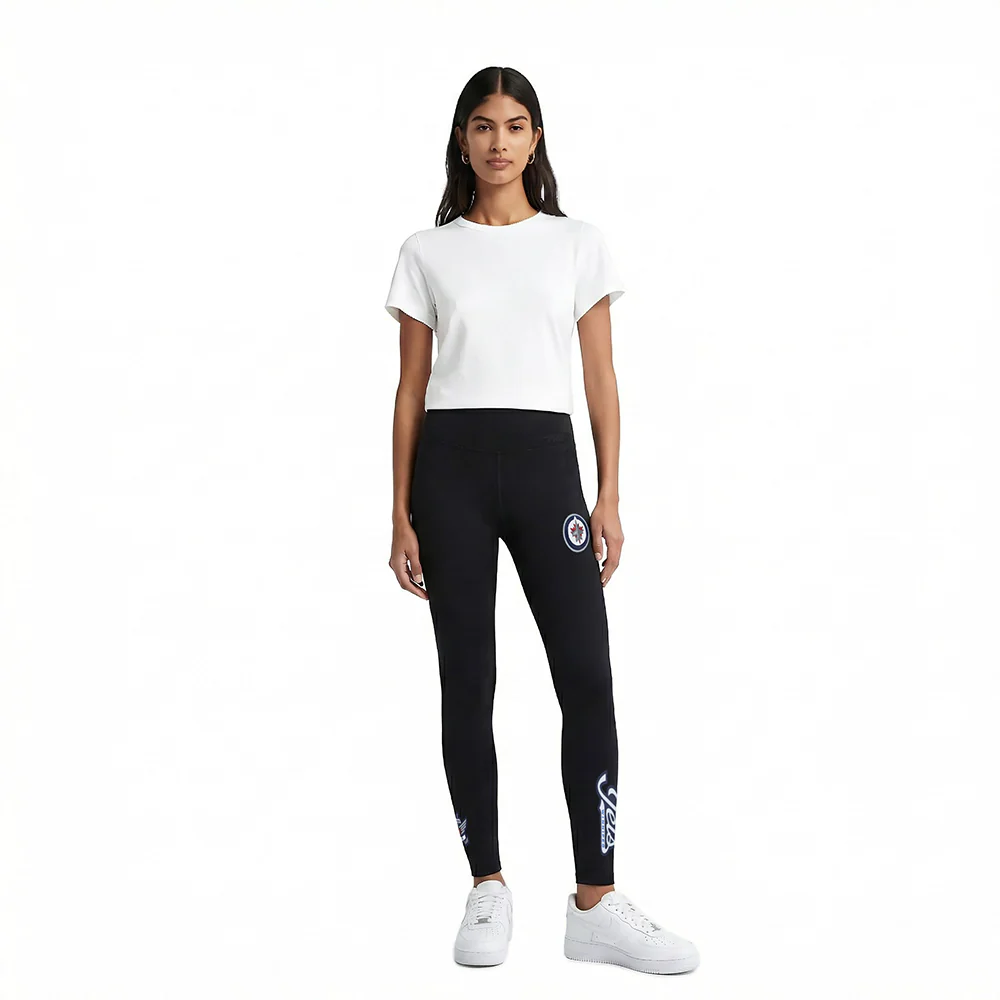 NHL WINNIPEG JETS CLASSIC WOMEN'S HW JERSEY LEGGING (BLACK) - Image 3
