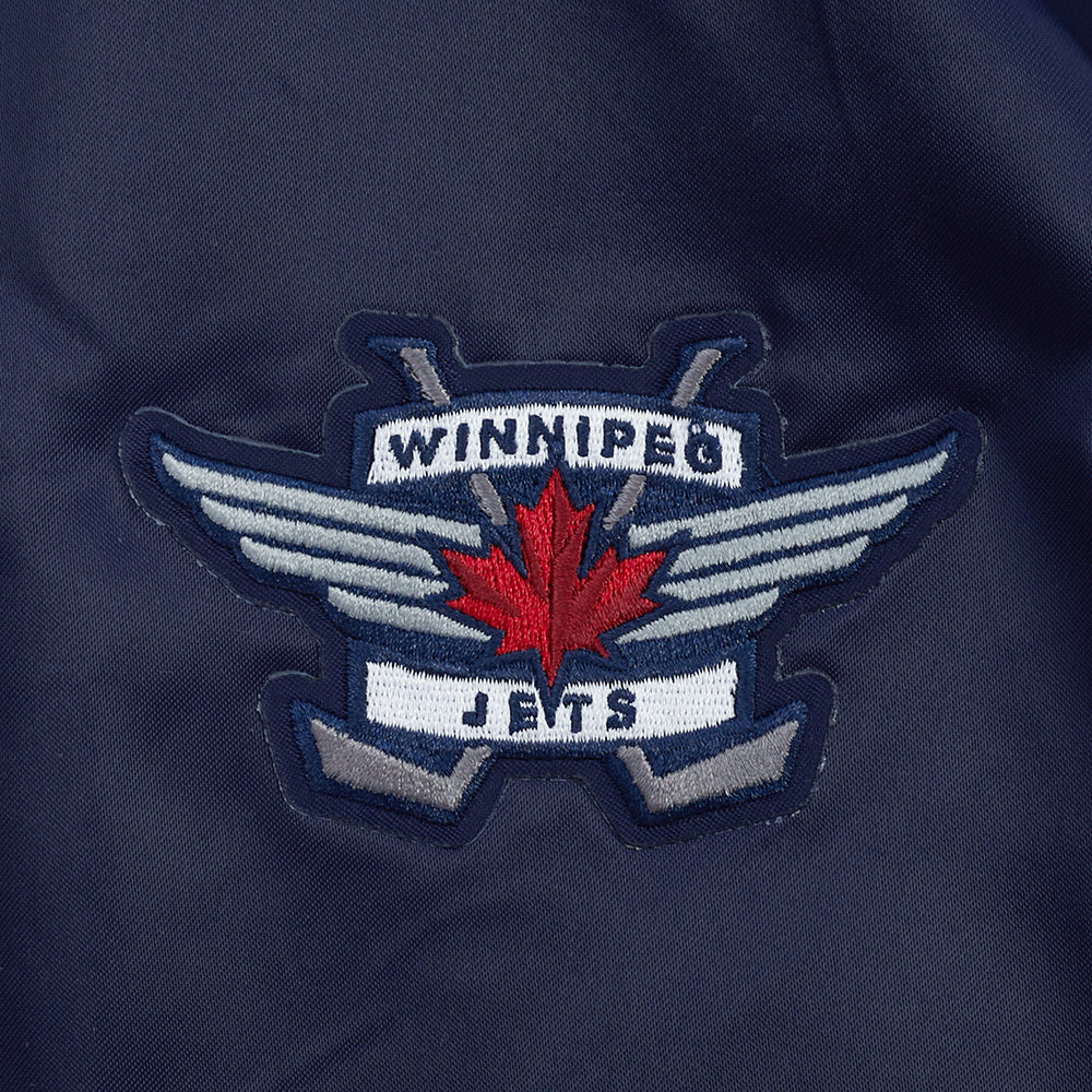 NHL WINNIPEG JETS CLASSIC WOMEN'S SATIN JACKET (MIDNIGHT NAVY) - Image 7