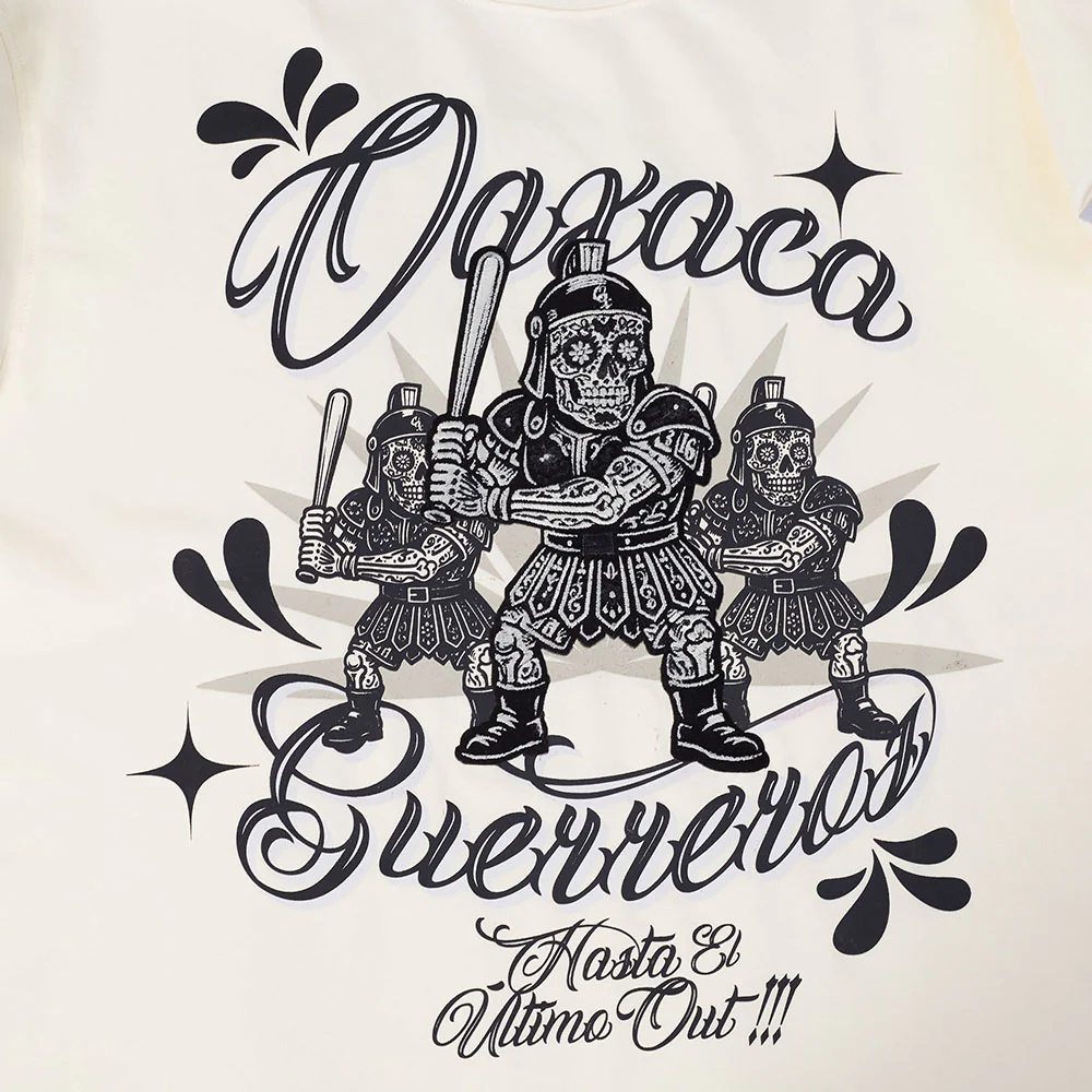 LMB GUERREROS DE OAXACA SCRIPT DDM MEN'S SJ TEE (EGGSHELL) - Image 7