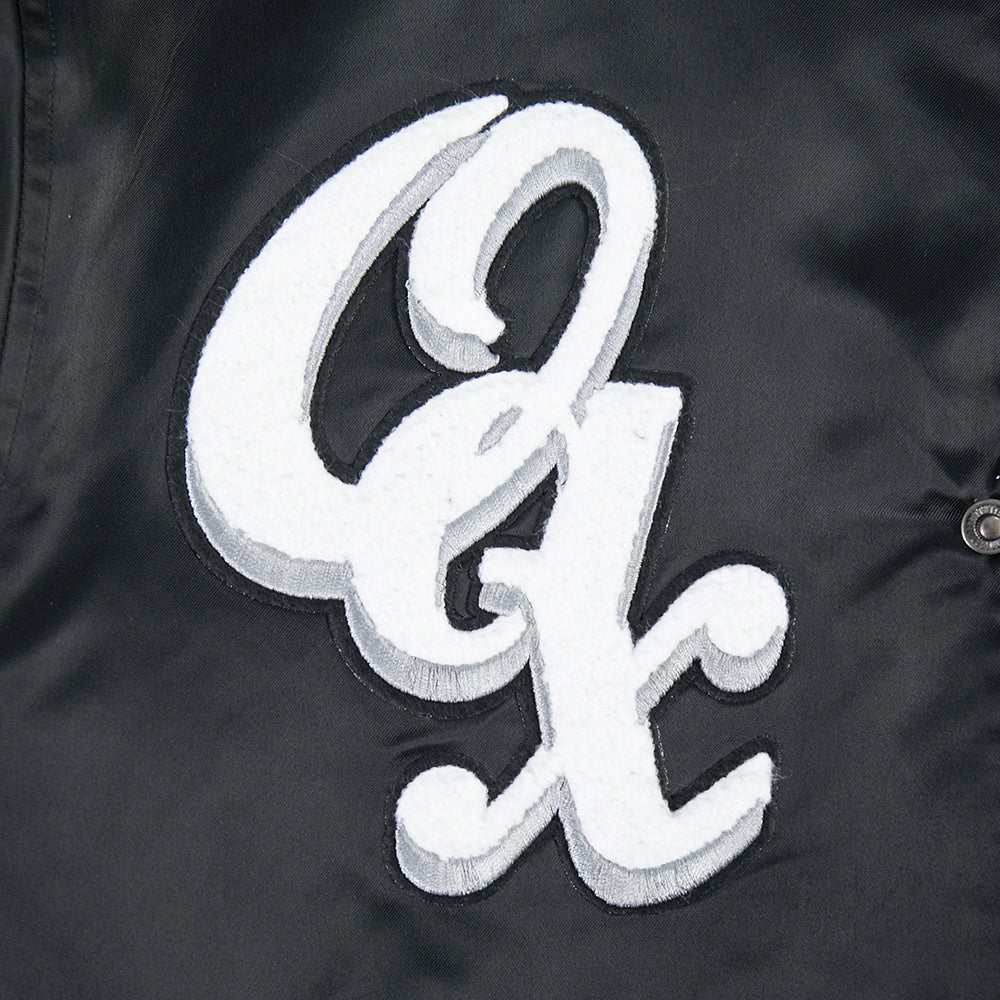 LMB GUERREROS DE OAXACA GRADIENT DDM MEN'S RIB SATIN JACKET (BLACK) - Image 9