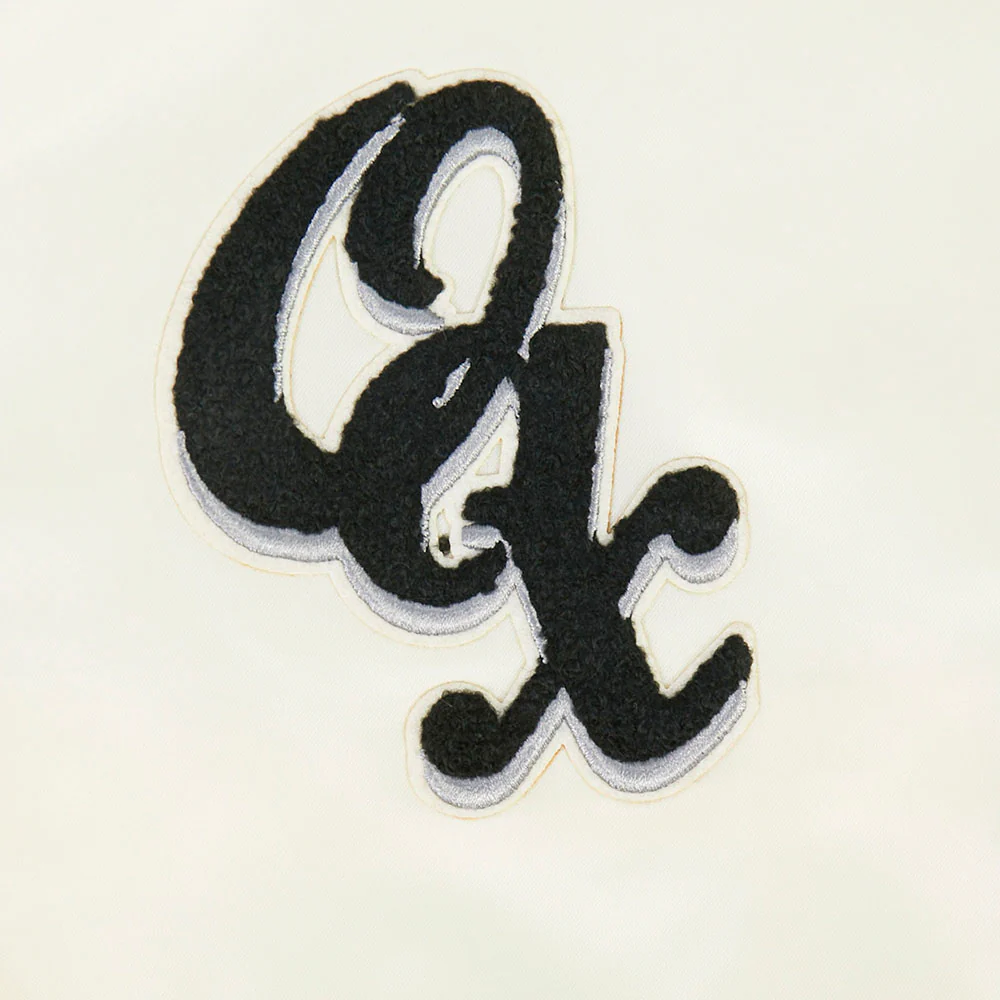 LMB GUERREROS DE OAXACA SCRIPT DDM WOMEN'S RIB SATIN JACKET (EGGSHELL/ BLACK) - Image 10