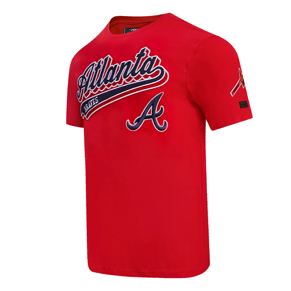 MLB ATLANTA BRAVES SCRIPT TAIL MEN'S TOPS (RED) - Image 2