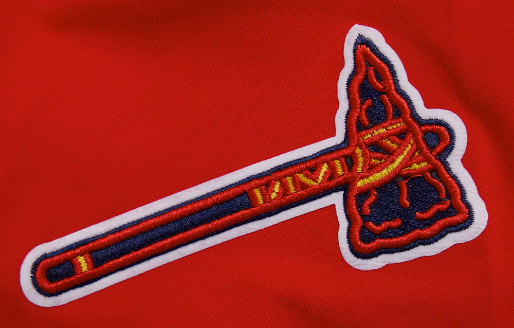 MLB ATLANTA BRAVES SCRIPT TAIL MEN'S TOPS (RED) - Image 7