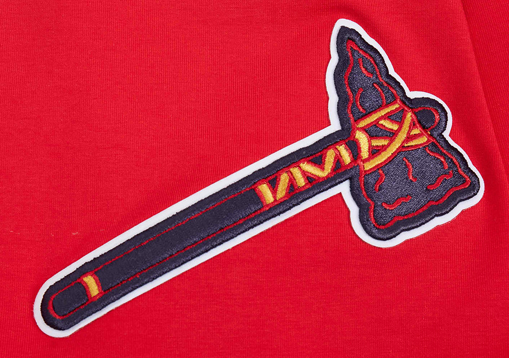 MLB ATLANTA BRAVES OLD ENGLISH MEN'S TOP (RED) - Image 6