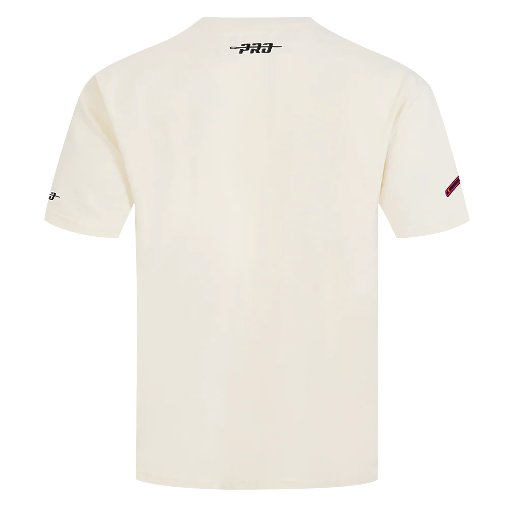 MLB ATLANTA BRAVES CHROME MEN'S COTTON JERSEY DROP SHOULDER TOP (EGGSHELL) - Image 3