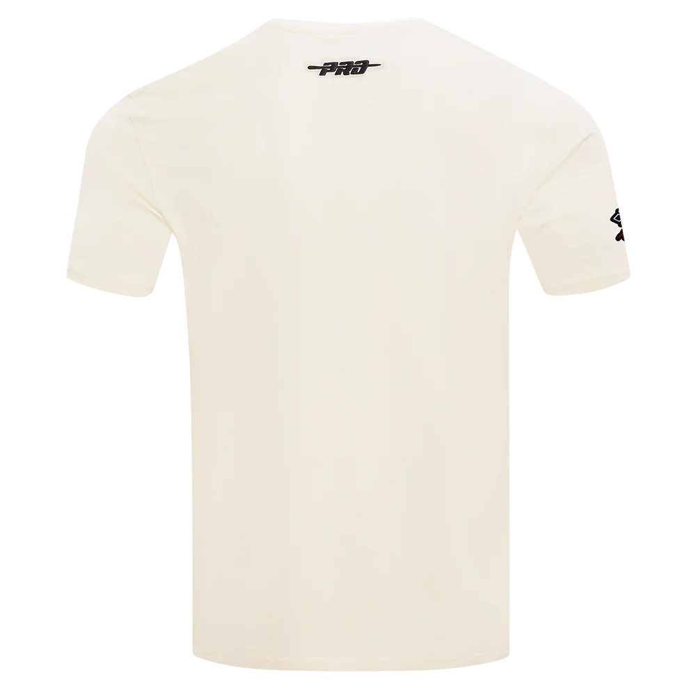 MLB ATLANTA BRAVES REBEL ATHLETICS STACKED LOGO MEN'S SJ TEE (EGGSHELL) - Image 3