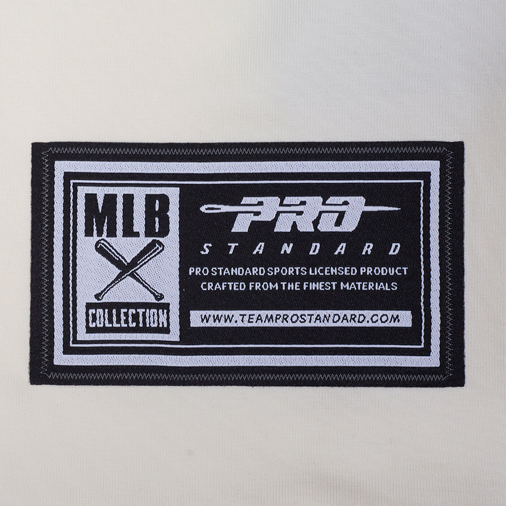 MLB ATLANTA BRAVES REBEL ATHLETICS STACKED LOGO MEN'S SJ TEE (EGGSHELL) - Image 6