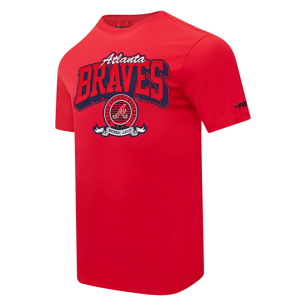MLB ATLANTA BRAVES TEAM BADGE MEN'S WM SJ TEE (RED) - Image 2