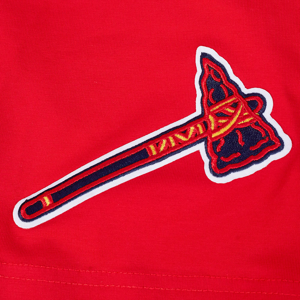 MLB ATLANTA BRAVES TEAM BADGE MEN'S WM SJ TEE (RED) - Image 6
