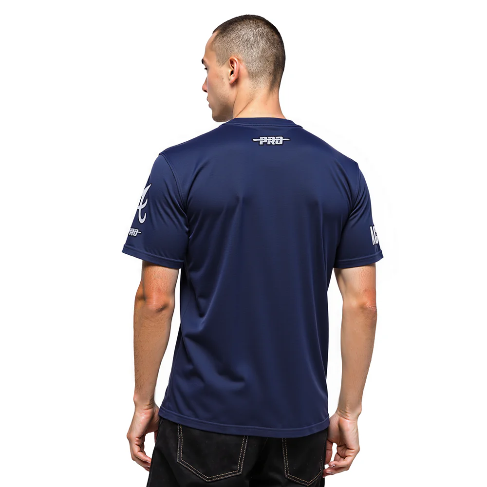 MLB ATLANTA BRAVES RONALD ACUNA JR #13 REMIX AVATAR MEN'S SINGLE JERSEY TOP (MIDNIGHT NAVY) - Image 2