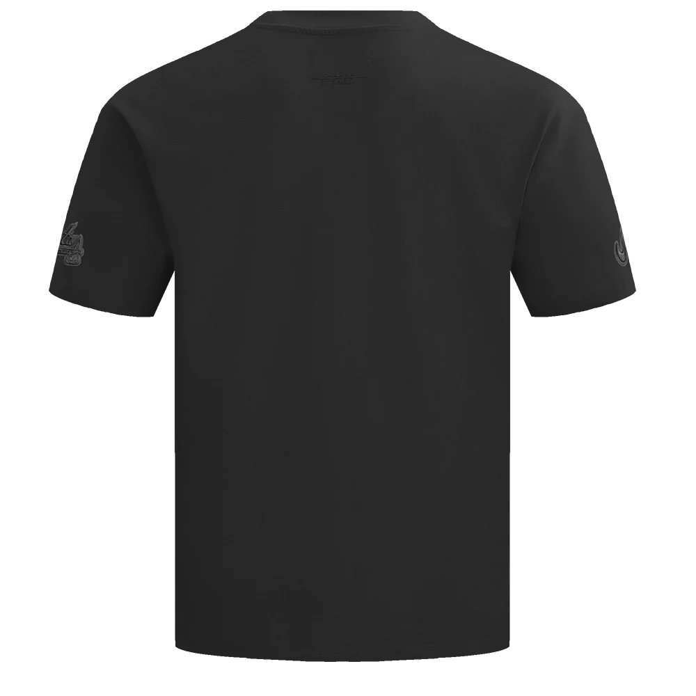 MLB ATLANTA BRAVES NEUTRAL DROP SHOULDER TOP (BLACK) - Image 4