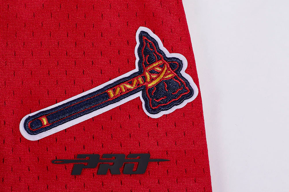 MLB ATLANTA BRAVES SCRIPT TAIL MEN'S DOUBLE KNIT 2.0 SHORT (MIDNIGHT NAVY/RED/MIDNIGHT NAVY) - Image 5