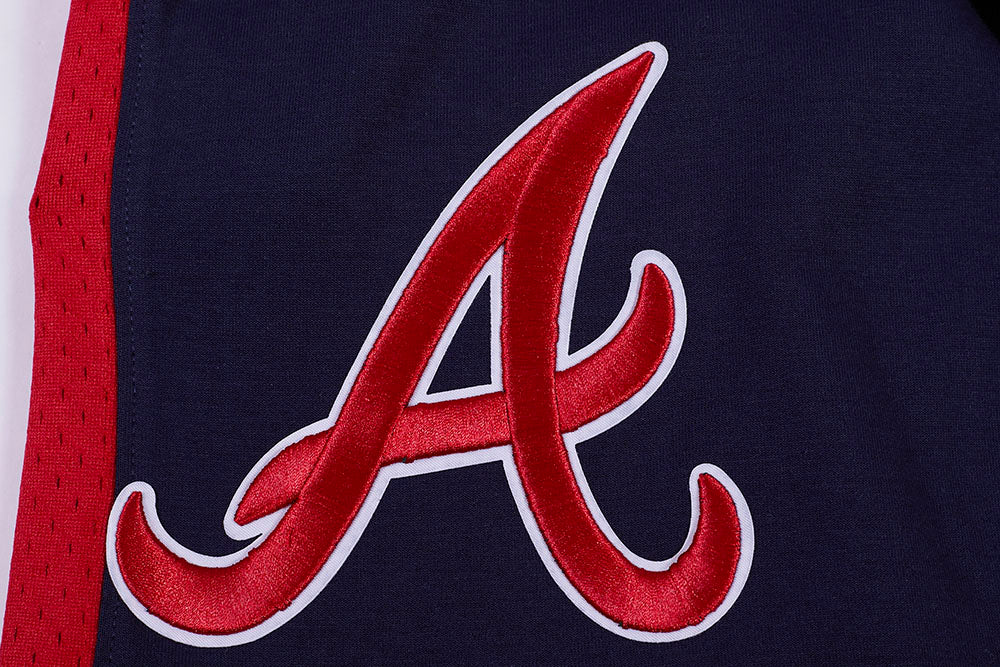 MLB ATLANTA BRAVES SCRIPT TAIL MEN'S DOUBLE KNIT 2.0 SHORT (MIDNIGHT NAVY/RED/MIDNIGHT NAVY) - Image 7