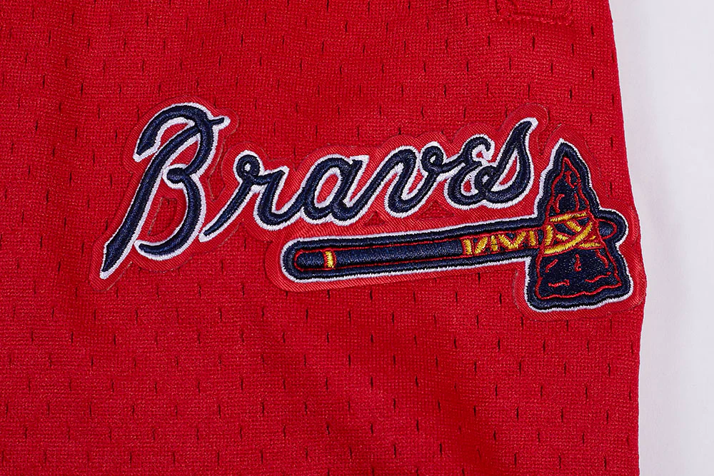 MLB ATLANTA BRAVES SCRIPT TAIL MEN'S DOUBLE KNIT 2.0 SHORT (MIDNIGHT NAVY/RED/MIDNIGHT NAVY) - Image 8
