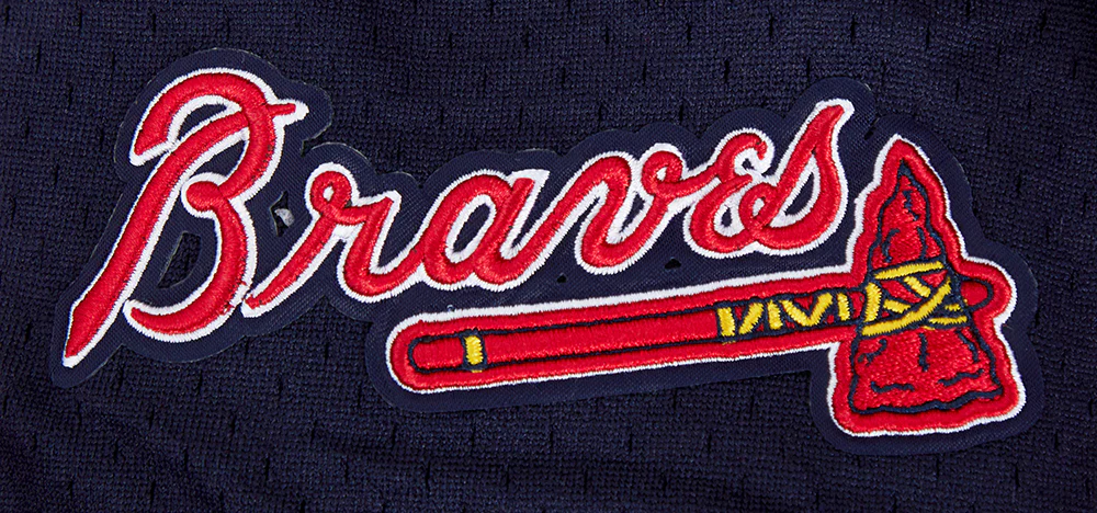 MLB ATLANTA BRAVES SCRIPT TAIL MEN'S DOUBLE KNIT 2.0 SHORT (RED/MIDNIGHT NAVY/RED) - Image 7