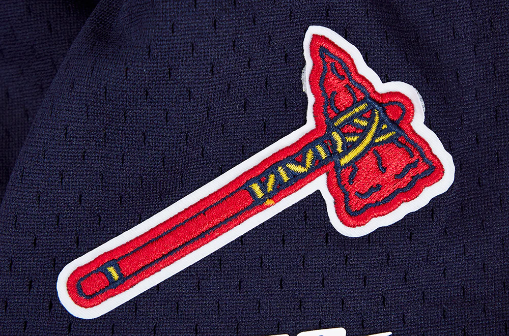 MLB ATLANTA BRAVES SCRIPT TAIL MEN'S DOUBLE KNIT 2.0 SHORT (RED/MIDNIGHT NAVY/RED) - Image 8