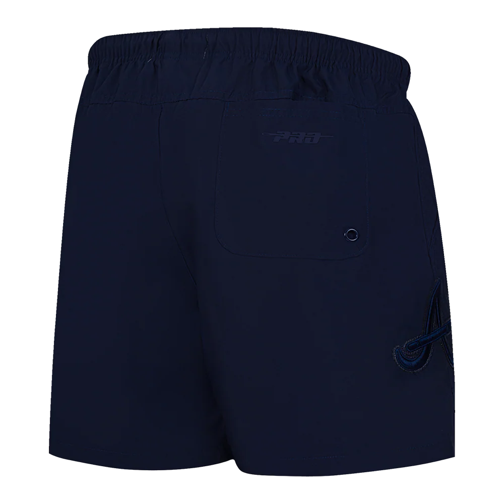 MLB ATLANTA BRAVES TRIPLE TONAL WOVEN MEN'S SHORT (MIDNIGHT NAVY) - Image 4